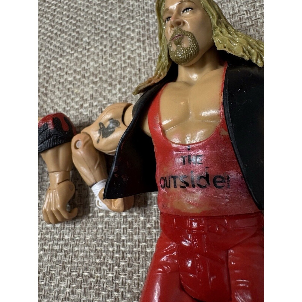 OUTSIDERS JAKKS CLASSIC SUPERSTARS NWO HALL & NASH RINGSIDE EXCLUSIVE HTF FLAWED - Picture 5 of 7